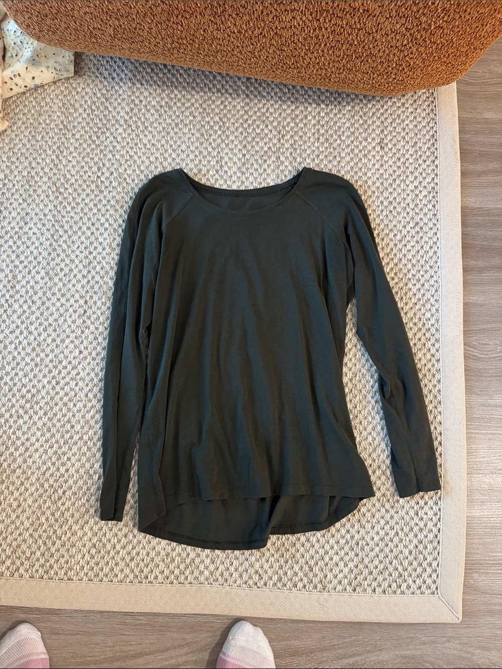 lululemon athletica Long-Sleeve Scoop Neck Top - Olive Green